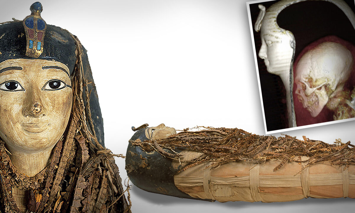 Ảnh chụp CT xác ướp 3,500 năm tuổi của Pharaoh Amenhotep I