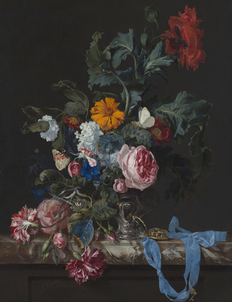 Những đóa hoa nở rộ trong tranh tĩnh vật Hà Lan