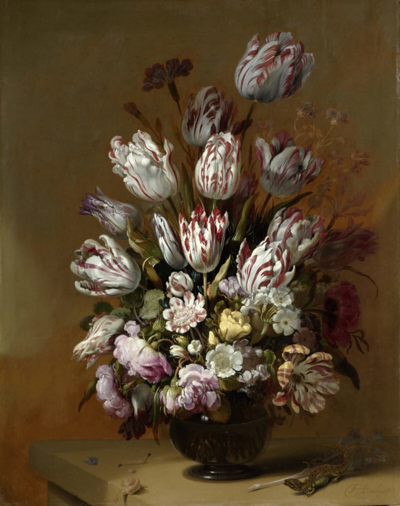 Những đóa hoa nở rộ trong tranh tĩnh vật Hà Lan