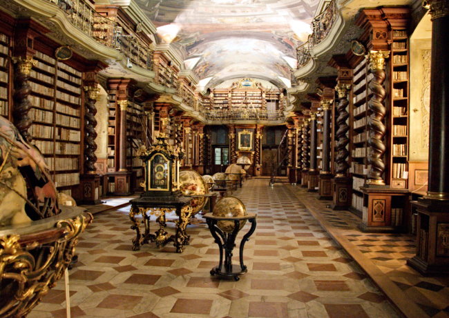 Thư viện Klementinum ở Prague - Nơi giấc mơ kiến ​​trúc trở thành hiện thực