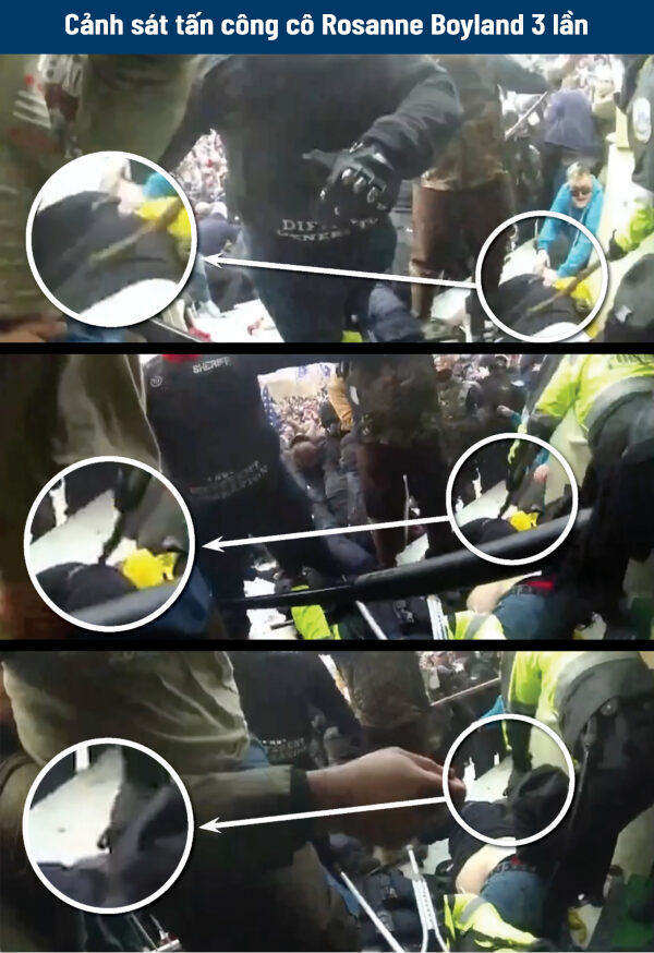 [ĐỘC QUYỀN] Video bodycam mới về sự kiện ngày 06/01 cho thấy viên cảnh sát thủ đô tấn công người biểu tình bất tỉnh