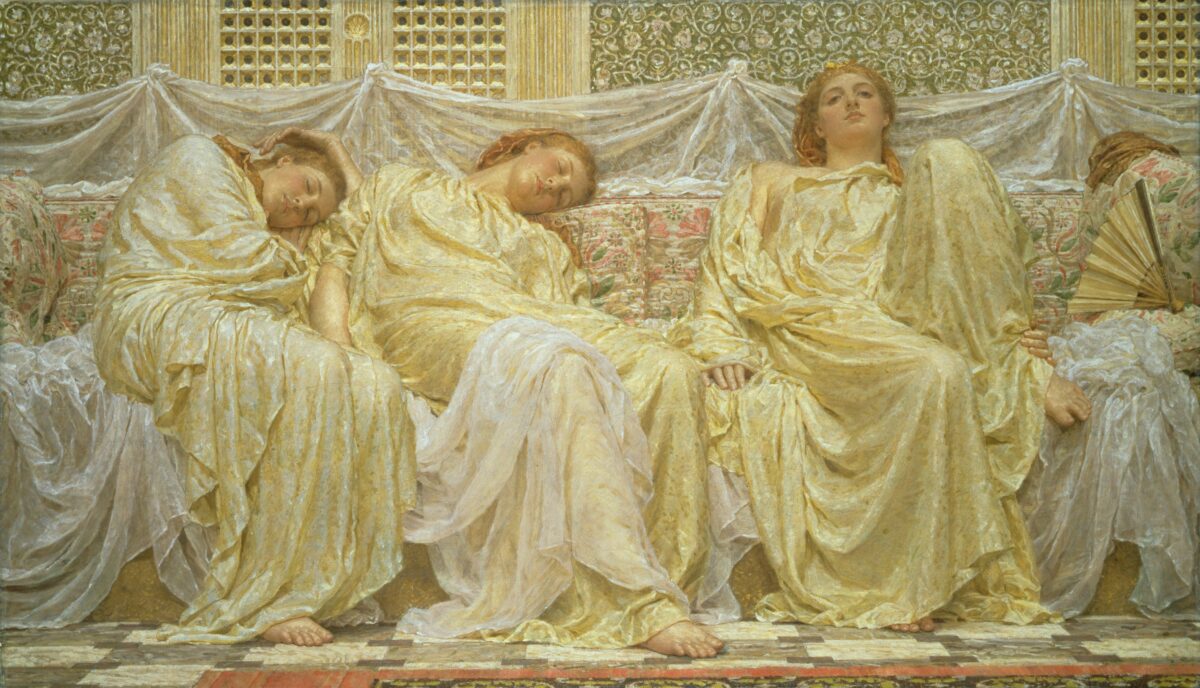 Vẻ đẹp tinh tế trong tranh của họa sĩ Albert Joseph Moore