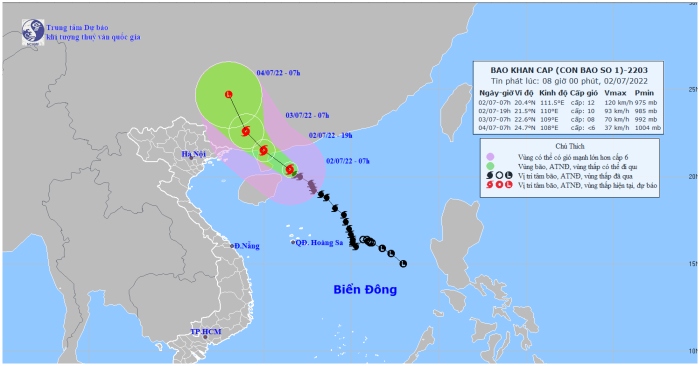 Tin Việt Nam ngày 2/7: Bộ Ngoại giao xác nhận thông tin 2 người Việt bị bắt ở Tây Ban Nha, bão CHABA liên tục tăng cấp