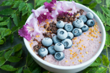 Công thức món bánh pudding hạt chia và việt quất