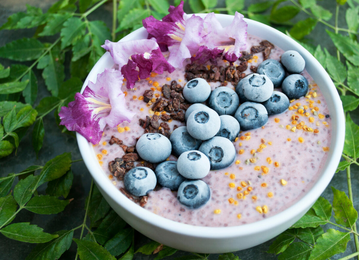 bánh Pudding hạt chia