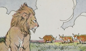 Truyện ngụ ngôn Aesop: Ba chú bò và sư tử