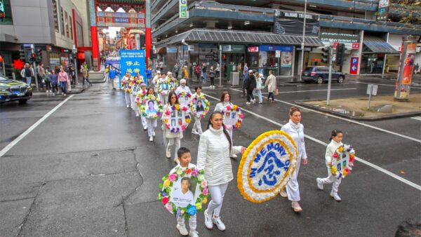 Cuộc diễn hành của Pháp Luân Đại Pháp ở Melbourne là một sự chứng nhận cho biểu tình ‘ôn hòa’