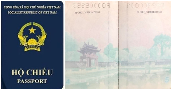 hộ chiếu mẫu mới