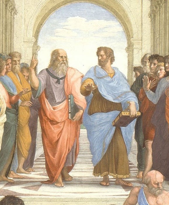 Thảo luận giữa Aristotle và Plato