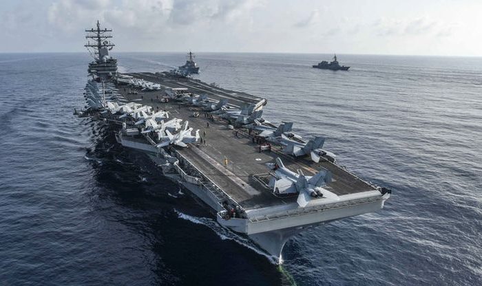 Hàng không mẫu hạm Mỹ được điều động tới Nam Hàn để thể hiện sức mạnh liên minh