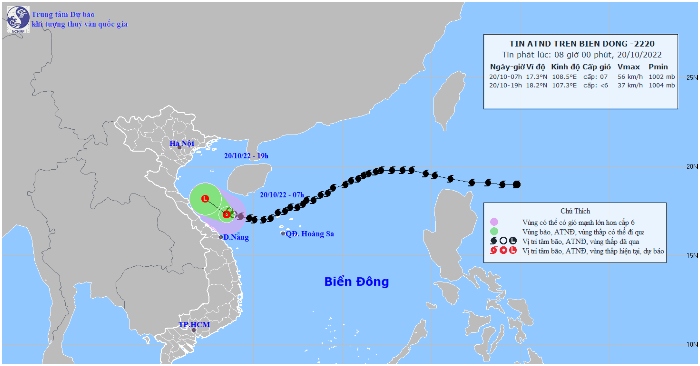 Bão số 6 Nesat trên biển Đông