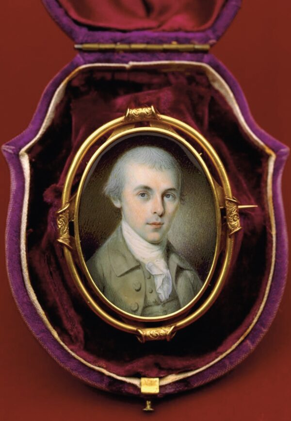 Bức chân dung bán thân thu nhỏ của ngài James Madison được vẽ bởi họa sĩ Charles Willson Peale, 1783. (Ảnh: Đăng dưới sự cho phép của Montpelier)