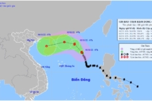 Bão Nalgae ít có khả năng ảnh hưởng đến đất liền Việt Nam