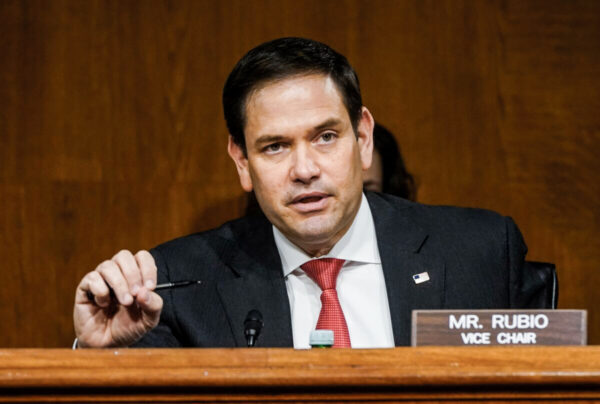 Thượng nghị sĩ Marco Rubio (Cộng Hòa-Florida) tại Hoa Thịnh Đốn vào ngày 23/02/2021. (Ảnh: Drew Angerer/Pool/AFP qua Getty Images)