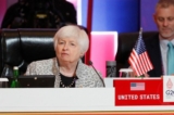 Bộ trưởng Ngân khố Hoa Kỳ Janet Yellen tham dự cuộc họp của các Bộ trưởng Tài chính và Y tế G-20 tại Nusa Dua, Bali, hôm 12/11/2022. (Ảnh: Ade Nagi/POOL/AFP/Getty Images)