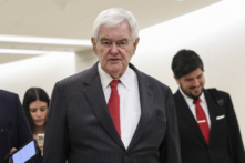 Cựu Chủ tịch Hạ viện Newt Gingrich (Cộng Hòa-Georgia) nói chuyện với các phóng viên tại Tòa nhà Quốc hội Hoa Kỳ ở Hoa Thịnh Đốn, hôm 22/09/2022. (Ảnh: Kevin Dietsch/Getty Images)