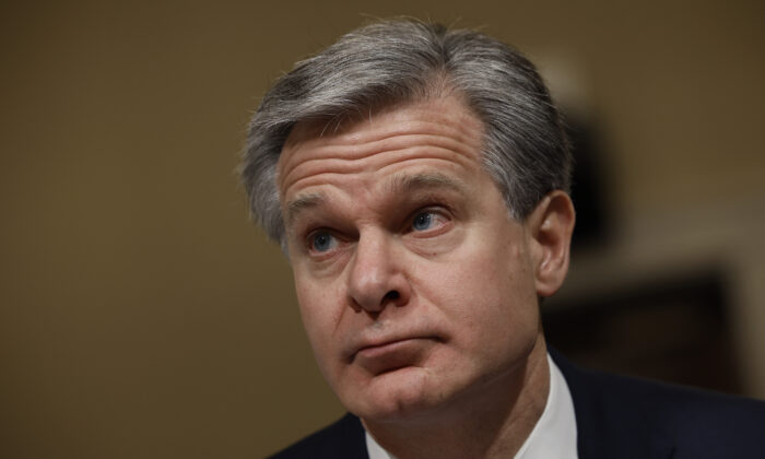 Giám đốc FBI Christopher Wray tại Hoa Thịnh Đốn hôm 15/11/2022. (Ảnh: Chip Somodevilla/Getty Images)