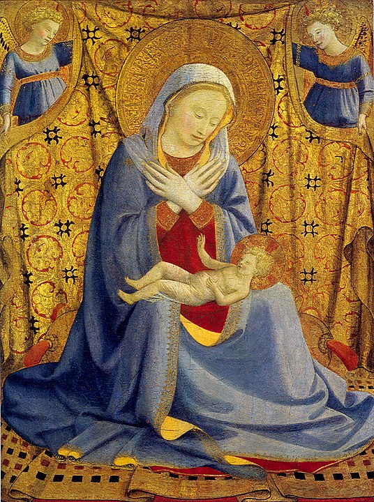 Bức tranh “Thánh mẫu khiêm nhường” (khoảng năm 1430) bởi họa sĩ Fra Angelico. Phòng trưng bày Nghệ thuật Quốc gia, Hoa Thịnh Đốn. (Ảnh: Tài sản công)