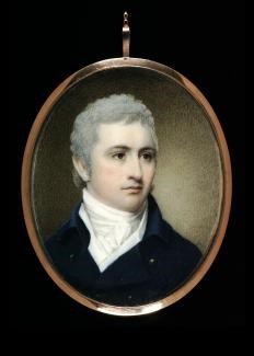 Bức chân dung tiểu họa ông Lawrence đến từ thành phố Boston, năm 1803, do họa sĩ Edward Greene Malbone thực hiện. Vẽ bằng màu nước trên tấm ngà voi hình oval; kích thước 70mm x 57mm. Bảo tàng nghệ thuật Smithsonian American. (Ảnh: Tài sản công).