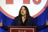 Bà Ronna McDaniel, nữ chủ tịch Đảng Cộng Hòa (GOP), nói trong cuộc họp mùa đông của Ủy ban Quốc gia Đảng Cộng Hòa ở thành phố Salt Lake, hôm 04/02/2022. (Ảnh: Rick Bowmer/AP Photo)