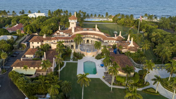 Toàn cảnh khu nghỉ dưỡng Mar-a-Lago của cựu Tổng thống Donald Trump ở Palm Beach, Florida, hôm 10/08/2022. (Ảnh: Steve Helber/AP Photo)