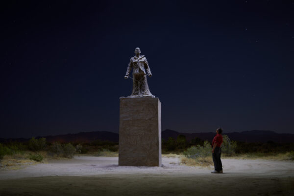 Tượng ông Lý Vượng Dương (Li Wangyan) trong Công viên Điêu khắc Tự do, Sa mạc Mojave, Quận San Bernardino, California. (Ảnh: Đăng dưới sự cho phép của anh Jonas Yuan)
