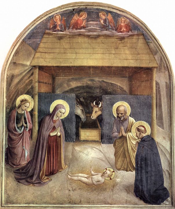Bức tranh “Tôn vinh chúa hài đồng” (năm 1440) do họa sĩ Fra Angelico vẽ. Bảo tàng Nazionale di San Marco. (Ảnh: Tài sản công)