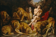 Tác phẩm “Daniel bên trong hang Sư tử,” khoảng năm 1614–1616, họa sĩ Peter Paul Rubens. Tranh sơn dầu trên vải canvas; Kích thước 2,240mm x 3,305mm. Bảo tàng nghệ thuật quốc gia, Thủ đô Hoa Thịnh Đốn. (Ảnh: Tài sản công)