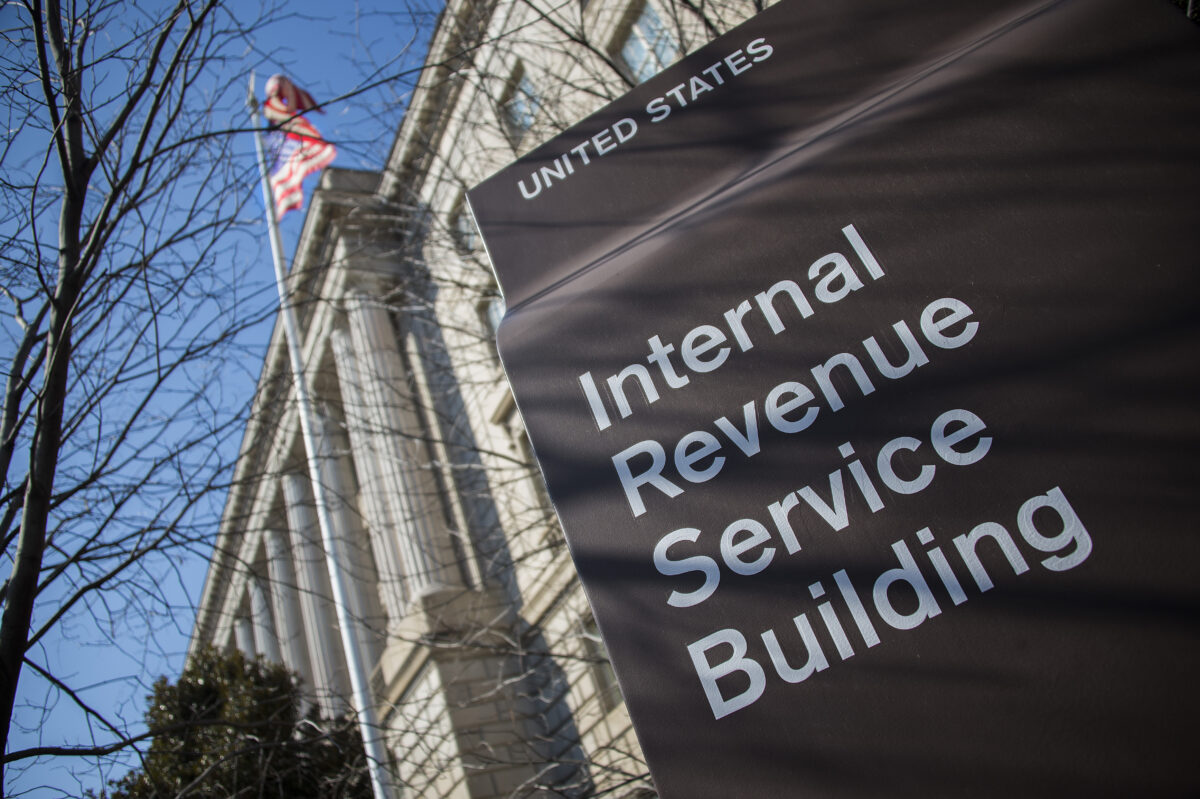 Tòa nhà IRS ở Hoa Thịnh Đốn vào ngày 19/02/2014. (Ảnh: Jim Watson/AFP/Getty Images)