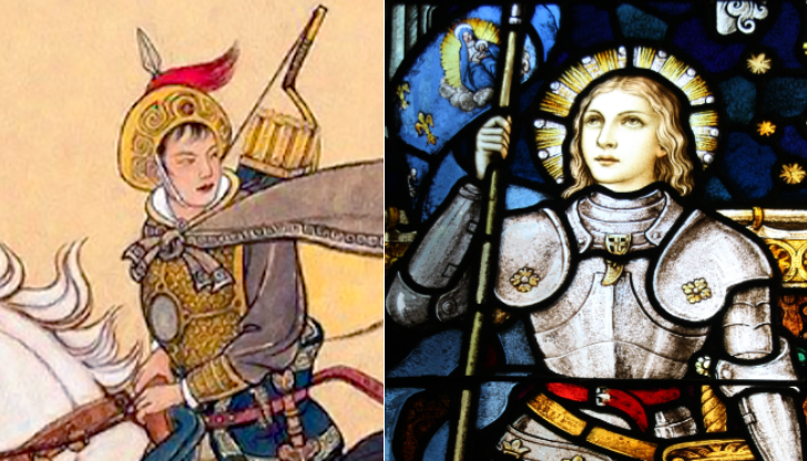 Những nhân vật nổi tiếng với sự tương đồng đáng kinh ngạc: Mộc Lan và Joan xứ Arc
