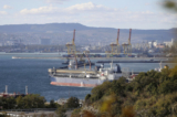 Một tàu chở dầu đang neo đậu ở Novorossiysk, Nga, hôm 11/10/2022. (Ảnh: AP Photo, File)