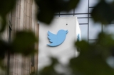 Một tấm biển tại trụ sở của Twitter ở San Francisco hôm 08/12/2022. (Ảnh: Jeff Chiu/AP Photo)