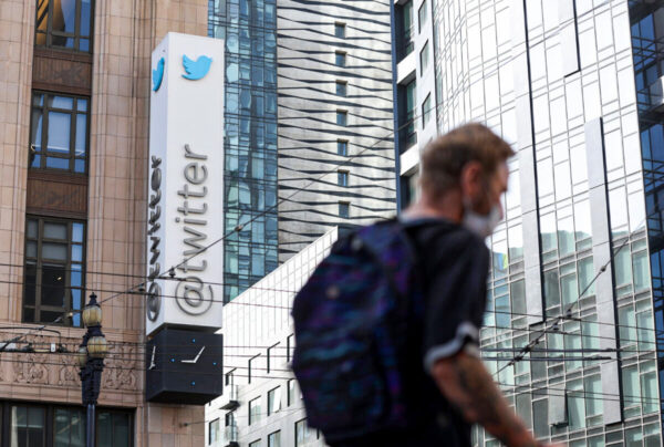 Trụ sở chính của Twitter tại San Francisco, California, hôm 27/04/2022. (Ảnh: Justin Sullivan/Getty Images)