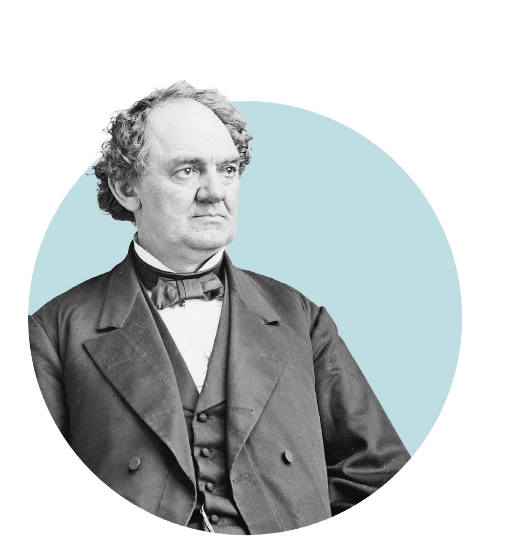 Chân dung của ông P.T Barnum, vào khoảng năm 1855. (Ảnh: Thư viện Quốc hội)