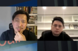 Trong bức ảnh tĩnh trích từ video này, ông Hoàng Chiếu Đạt (Justin Wong, trái) được ông Trầm Húc Huy (Simon Shen, phải) phỏng vấn hôm 01/01/2023. (Ảnh: Kênh YouTube “The Diplomat”/Ảnh chụp màn hình qua The Epoch Times)