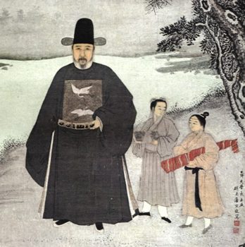 Bức chân dung của một vị quan Trung Quốc thời nhà Minh. (Ảnh: Tài sản công)