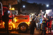 Người biểu tình chặn giao thông phản đối vụ sát hại Tire Nichols ở Memphis, Tennessee, hôm 27/01/2023. (Ảnh: Scott Olson/Getty Images)