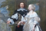 Bà Margaret Cavendish và phu quân, ngài William Cavendish, Công tước xứ Newcastle-upon-Tyne, trong bức tranh “Chân Dung Của Đôi Vợ Chồng Trong Công Viên,” do họa sĩ Gonzales Coques vẽ, năm 1662.