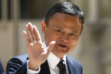Nha sáng lập tập đoàn Alibaba Jack Ma đến dự hội nghị thượng đỉnh Tech for Good tại Paris hôm 15/05/2019. (Ảnh: Thibault Camus/AP Photo)