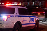 Một chiếc xe của Sở Cảnh sát Thành phố New York ở New York trong một bức ảnh chụp. (Ảnh: Alexi Rosenfeld/Getty Images)