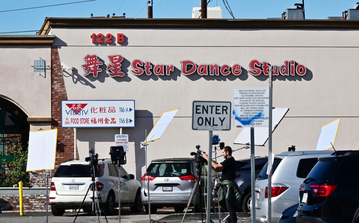 Phòng tập khiêu vũ The Star Dance Studio ở Monterey Park, California, hôm 23/01/2023. (Ảnh: Frederic J. Brown/AFP qua Getty Images)