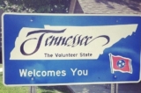 Tấm biển chào mừng đến với tiểu bang Tennessee được nhìn thấy hồi năm 2014. (Ảnh: Chase Smith/The Epoch Times)