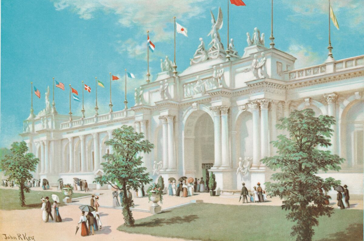 Hội chợ Thế giới ở Chicago năm 1893 là chất xúc tác thúc đẩy số lượng các buổi lưu diễn ở Mỹ quốc gia tăng. (Ảnh: Tài sản công)