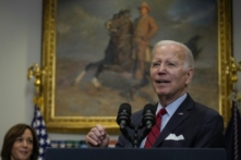 Tổng thống Joe Biden có bài diễn thuyết về an ninh biên giới tại Hoa Thịnh Đốn hôm 05/01/2023. (Ảnh: Drew Angerer/Getty Images)