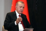 Tổng thống Thổ Nhĩ Kỳ Recep Tayyip Erdogan tham dự cuộc gặp với tổng thống Nga bên lề hội nghị thượng đỉnh của các nhà lãnh đạo Tổ chức Hợp tác Thượng Hải ở Samarkand hôm 16/09/2022. (Ảnh: Alexandr Demyanchuk/AFP qua Getty Images)