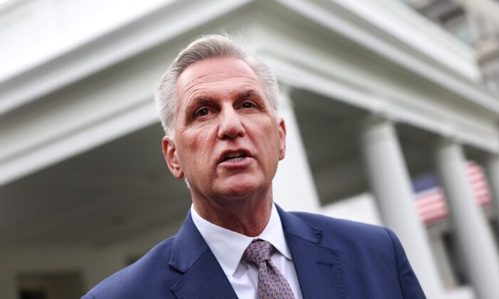 Chủ tịch Hạ viện Kevin McCarthy. (Ảnh: Kevin Dietsch/Getty Images)