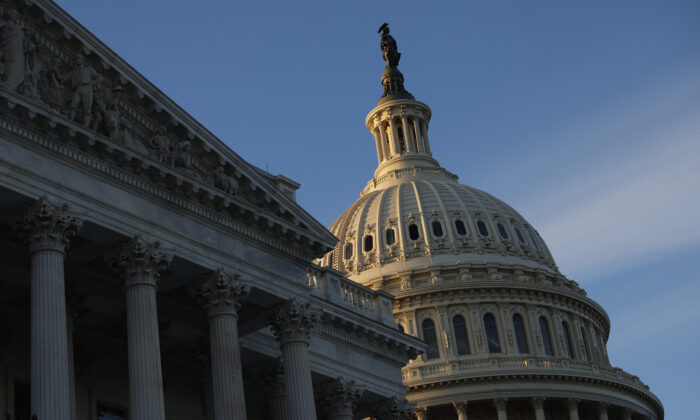 Điện Capitol Hoa Kỳ ở Hoa Thịnh Đốn, hôm 21/12/2022. (Ảnh: Anna Moneymaker/Getty Images)