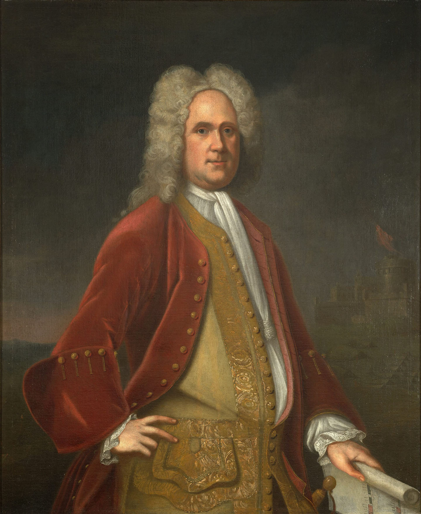 Một bức chân dung của ngài Alexander Spotswood do họa sĩ Charles Bridges thực hiện vào năm 1736. Tranh sơn dầu trên vải canvas. Thư viện Virginia. (Ảnh: Tài sản công)