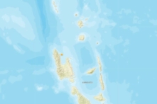 Bản đồ thể hiện vị trí của trận động đất mạnh 5.2 độ ở Vanuatu, hôm 09/01/2023. (Ảnh: Google Maps/Ảnh chụp màn hình qua The Epoch Times)