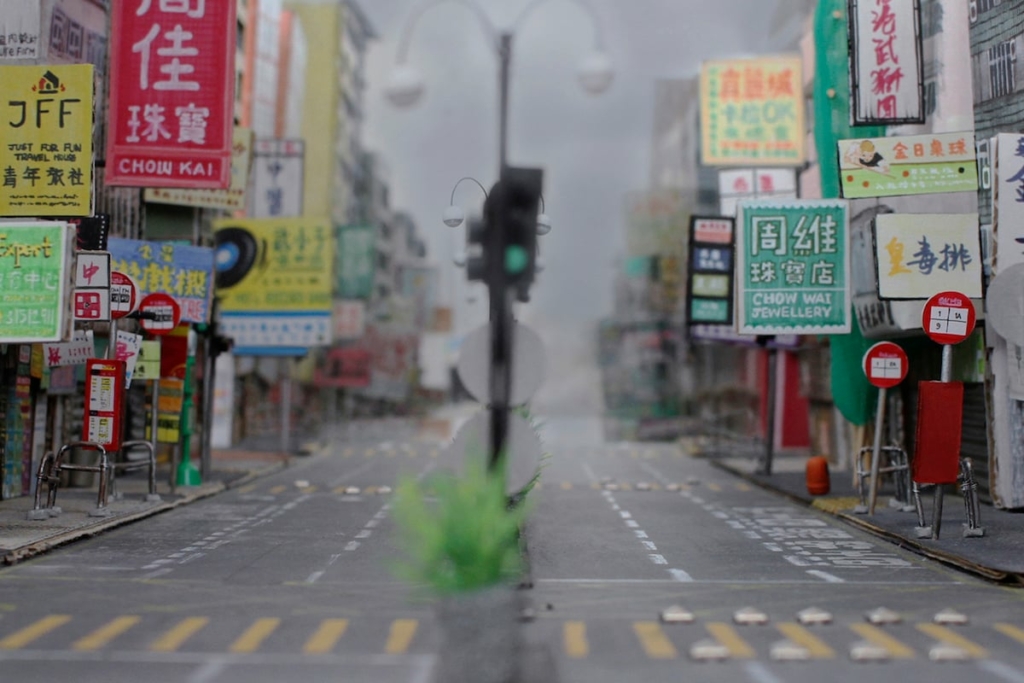 Hoạt hình stop-motion cho thấy những thay đổi trên Đường Nathan ở Hồng Kông. (Ảnh: Được sự cho phép của cô Friendly Lưu)